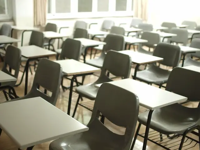 Photo of a classroom where the ACT test takes place
