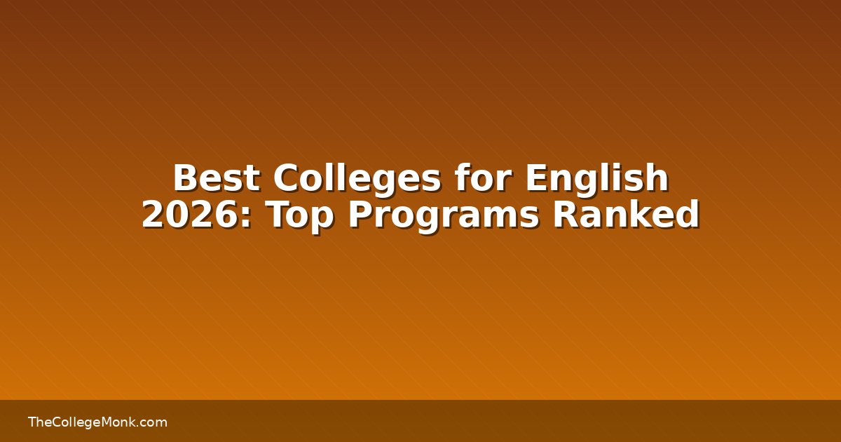 Best Colleges for English 2026: Top Programs Ranked Best Colleges for English 2026: Top Programs Ranked