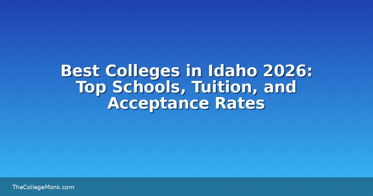 Best Colleges in Idaho 2026: Top Schools, Tuition, and