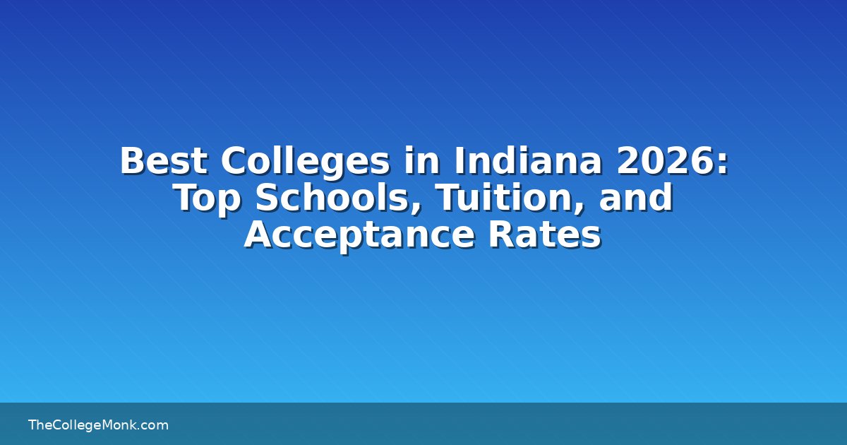 Best Colleges in Indiana 2026: Top Schools, Tuition, and