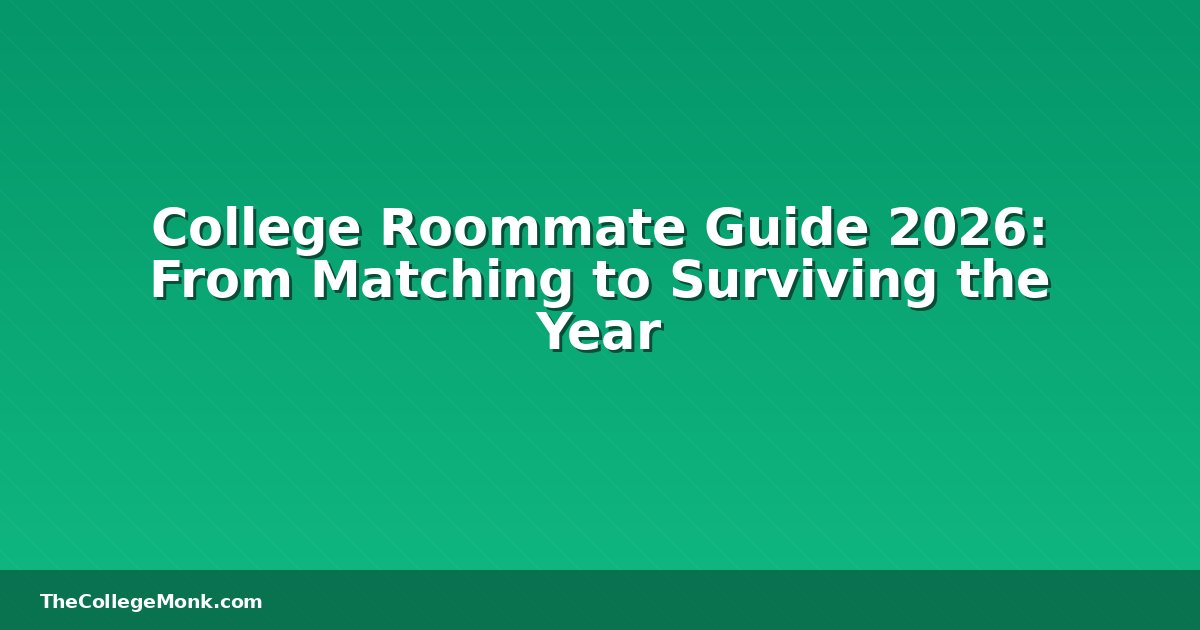 College Roommate Guide 2026: From Matching to Surviving the College Roommate Guide 2026: From Matching to Surviving the