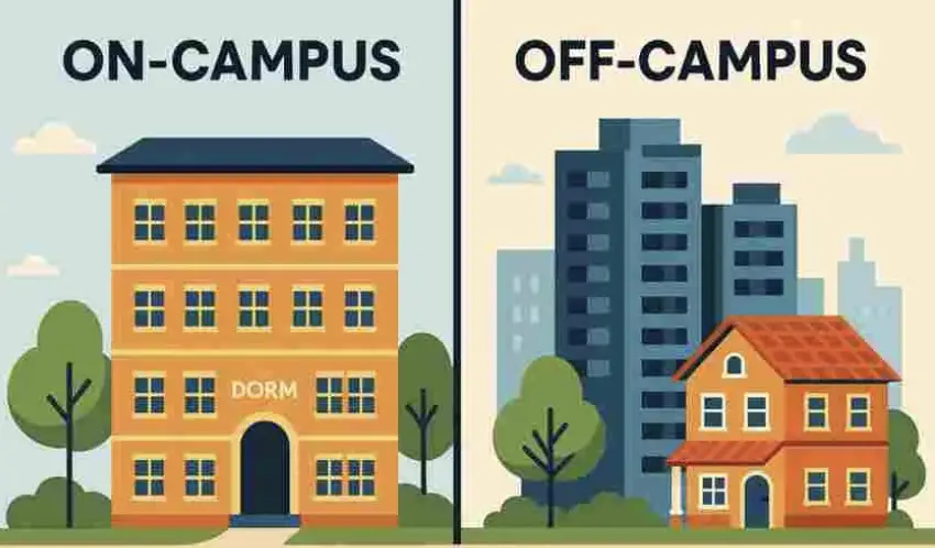 On-Campus vs Off-Campus Living (2025): Costs, Safety, Community