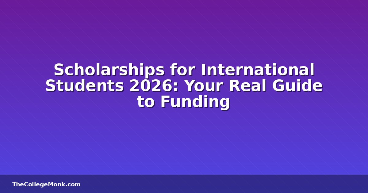 Scholarships for International Students 2026: Your Real Scholarships for International Students 2026: Your Real