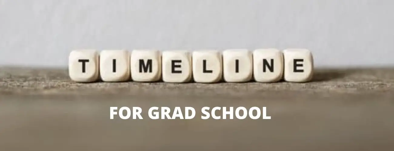 Timeline for Grad School