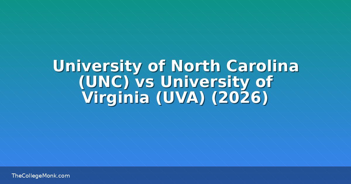 University of North Carolina (UNC) vs University of University of North Carolina (UNC) vs University of