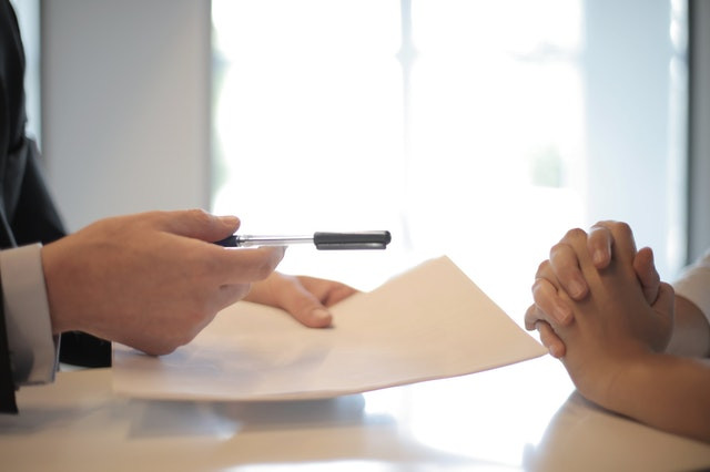 Student speaking to a professional and considering student loan bankruptcy