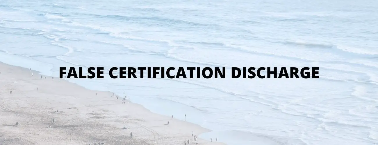 Student loan False Certification Discharge